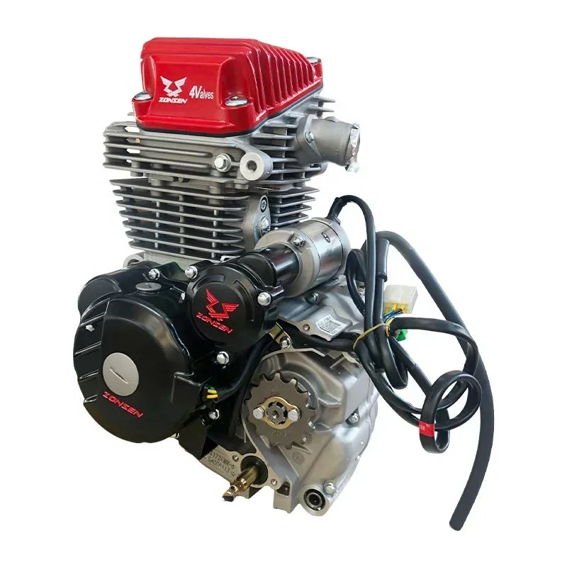 Motocyklové príslušenstvo Zongshen 4-ventil 250 ccm Motocykel 4-stopky CB250R vzduchom chladené terénne motocykle Montáž