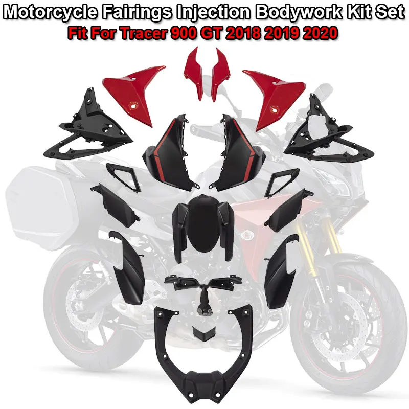 Motocyklové príslušenstvá Quarings Vstrekovacie formy maľované pre Yamaha Tracer 900 GT 2018 2019 2020 ABS Plastové súpravy karosérií