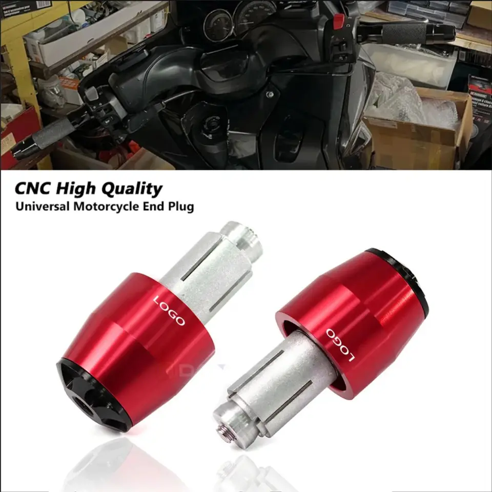 Motocyklové rukoväte rukoväte koncov koncov koncov riadidla 22 mm CNC hliníkový univerzálny pre Kawasaki Z800 Z1000 YAMAHA HONDA