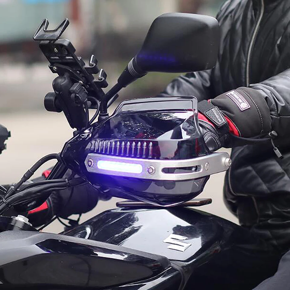 Motocyklové ručné strážky LED brzdenie rukoväte ochranných krytov štítu pre Honda Africa Twin CRF1000L Shadow VT750 CBF 1000 C90 CBR250R