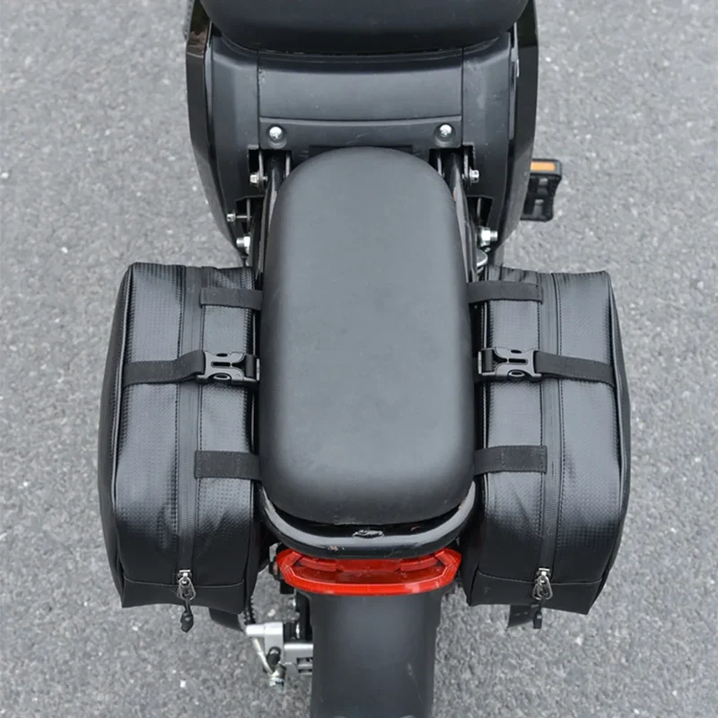 Motocyklové sedlové tašky Odnímateľné bočné vrecko Nastaviteľné inštaláciu remienkov Tach back balenie Univerzálne doplnky na motorky