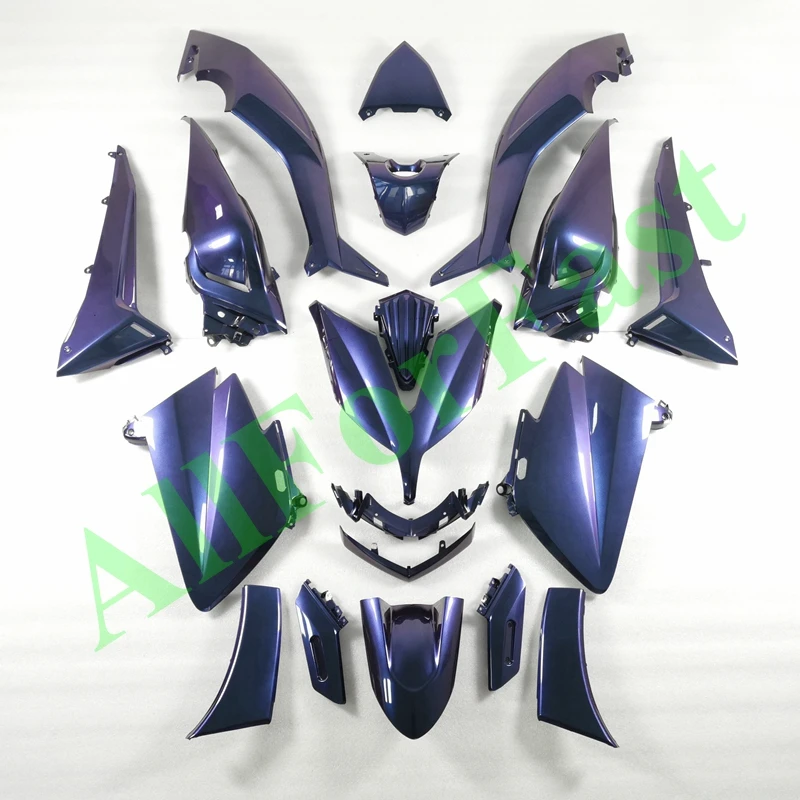 Motocyklové súpravy kapotáže pre Yamaha Tmax 530 2015-2016 Pearl Chameleon Purple Blue Bodywork Set pre T-Max 530 2015 2016