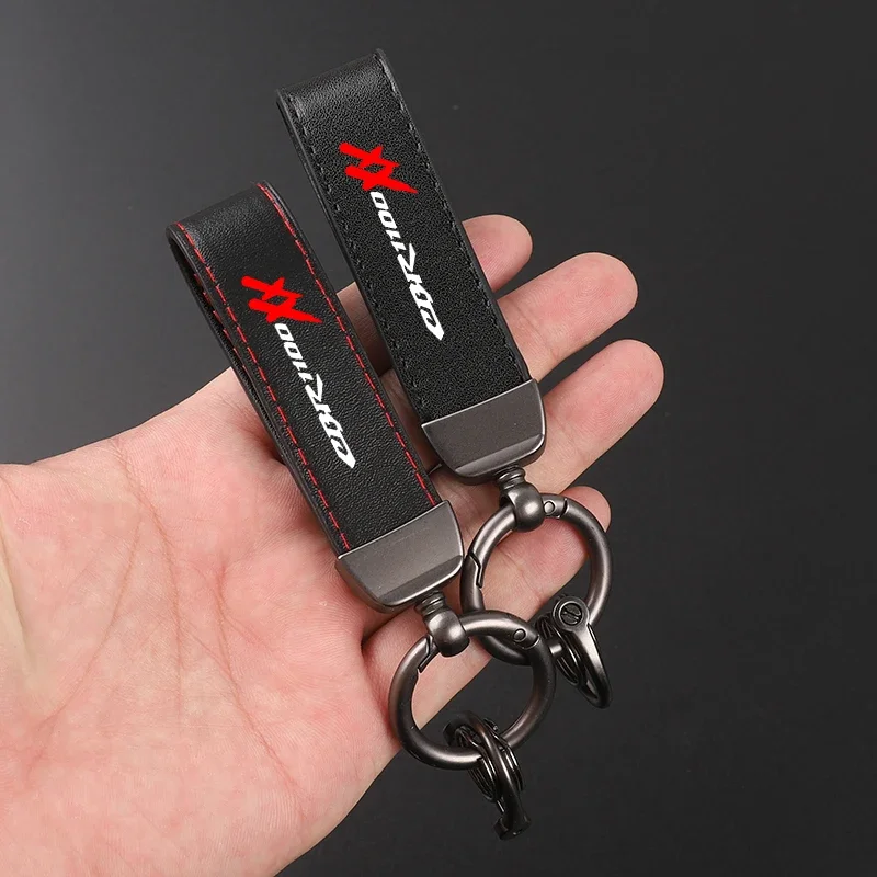 Motocyklové uhlíkové vlákno kožené keychainové podkovy spony šperkov pre honda cbr 1100 xx CBR 1100XX