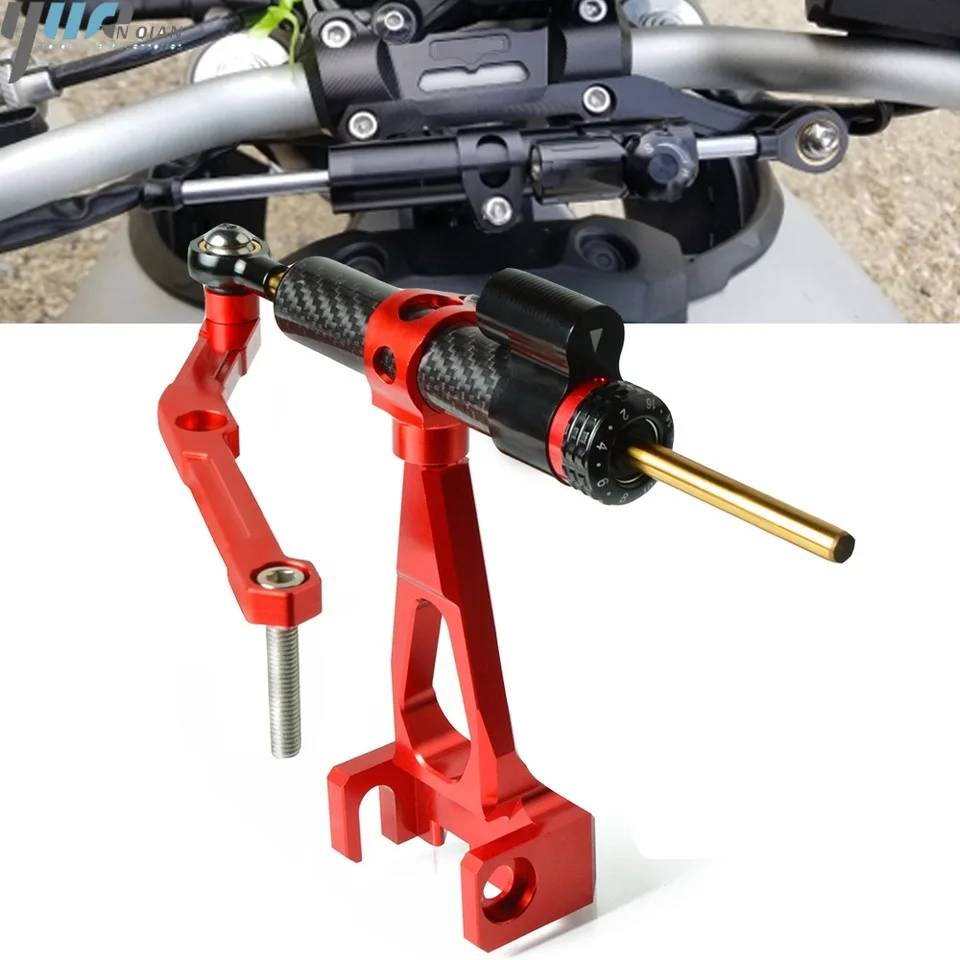 Motocyklové uhlíkové vlákno Riadenie stabilizuje súpravu Montážny držiak pre Yamaha MT-09 MT09 MT 09 2013 2015 2016 2017 2017 2018 2018 2019