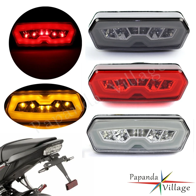 Motocyklové zadné brzdové brzdové svetlo svetla LED svetla LED integrované zadné svetlá pre Honda CB650F CBR650F 2014-2015 CTX700N 2013-2015