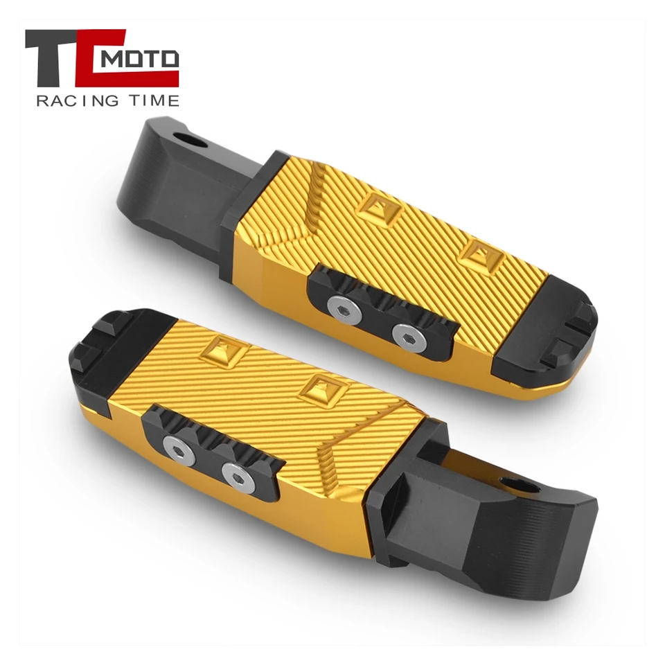 Motocyklové zadné cestujúce pegs pedály pedály pre Yamaha YZF R15 R25 R3 MT03 MT25 MT07 MT09 FZ1 FZ6 FZ6R T-MAX530 TMAX500