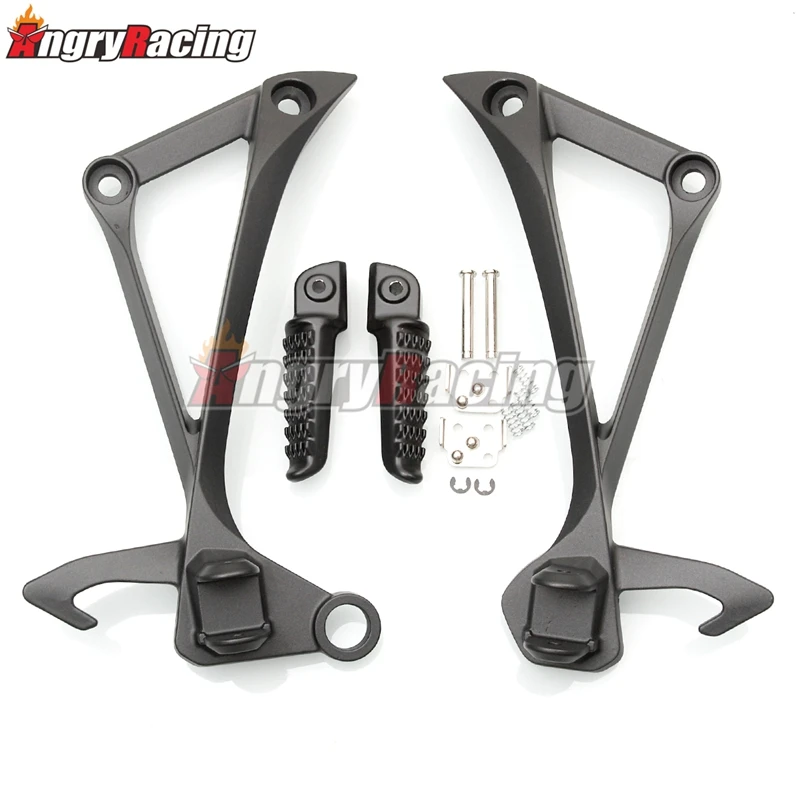 Motocyklové zadné nohy PEGS Footrests Pedals pre Kawasaki ZX10R ZX-10R ZX 10R 2011 2012 2013 2014 2015 2016 2017 2017 2018