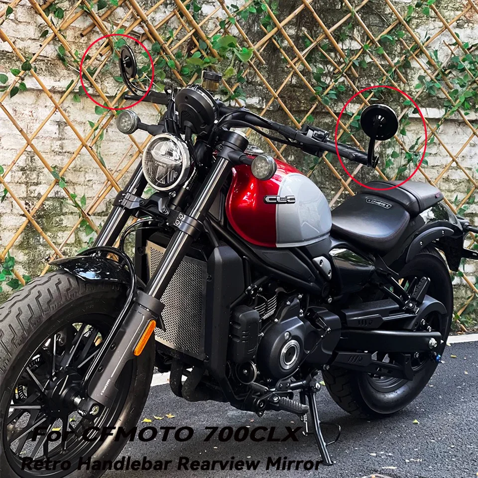 Motocyklové zrkadlo Blue Glass Rukoväť koncového zadného zrkadla pre CFMoto 150 250 400 650nk CLX700 800NK 800NK 2023 7/8 ”