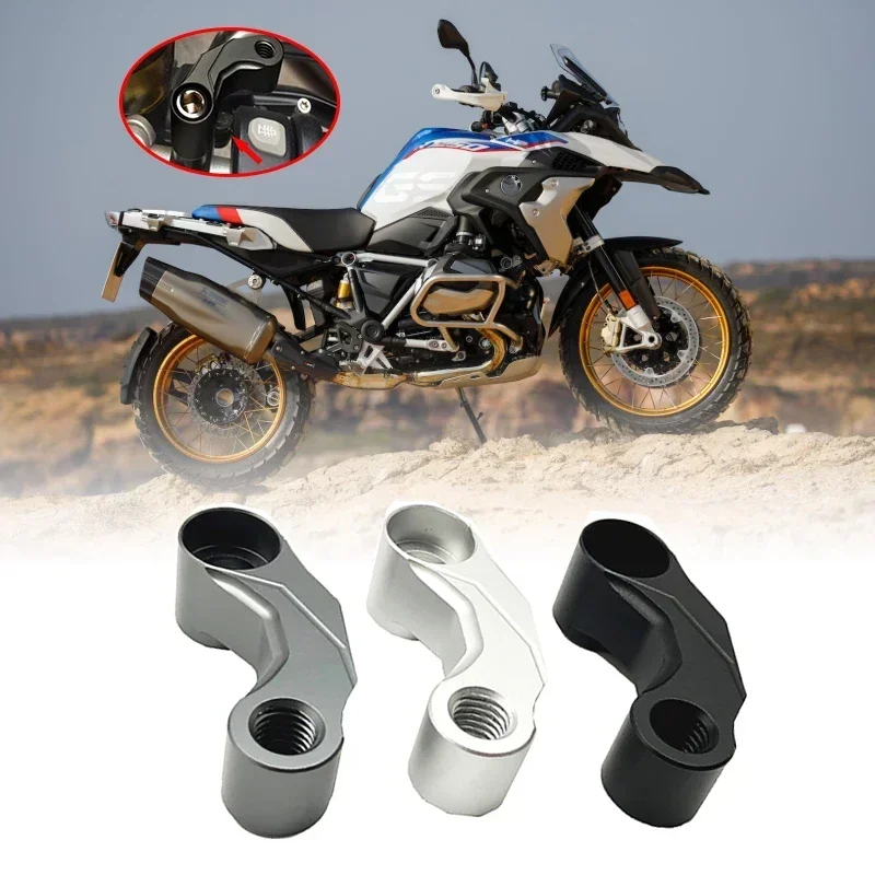 Motocyklové zrkadlá Riser Extension Držiak na držiak na držiak pre BMW R1250GS R1250 GS R 1250 Adv Adventure LC HP R1250GSA 2019-2020