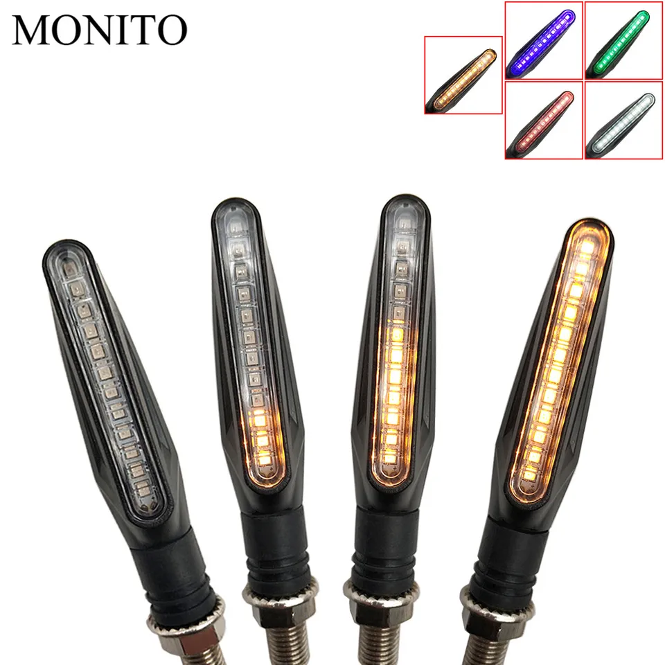 Motocyklové zákruty Signály LED svetlá tečúce vodné blikanie Lampa pre Yamaha WR450F WR250R WR250X WR450 SEROW 225 250