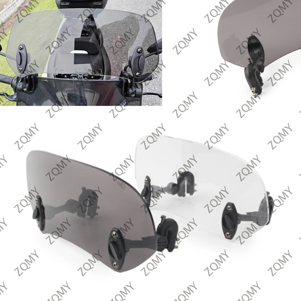 Motocyklové čelné sklo nastaviteľné čelné sklo Universal pre Honda Yamaha pre Suzuki Kawasaki Ducati pre skúter