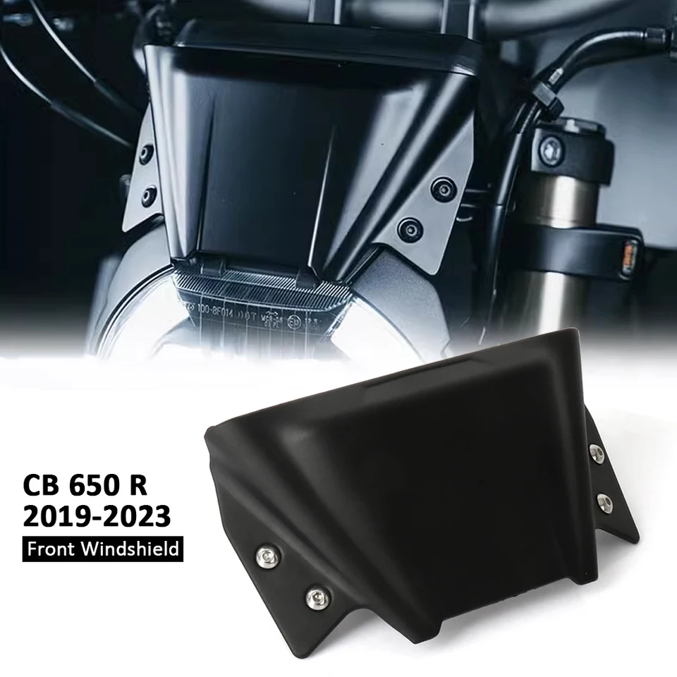 Motocyklové čelné sklo veterné sklo Černé sklo Černé sklo pre Honda CB650R CB 650R CB 650 R 2019 2020 2021 2022 2023