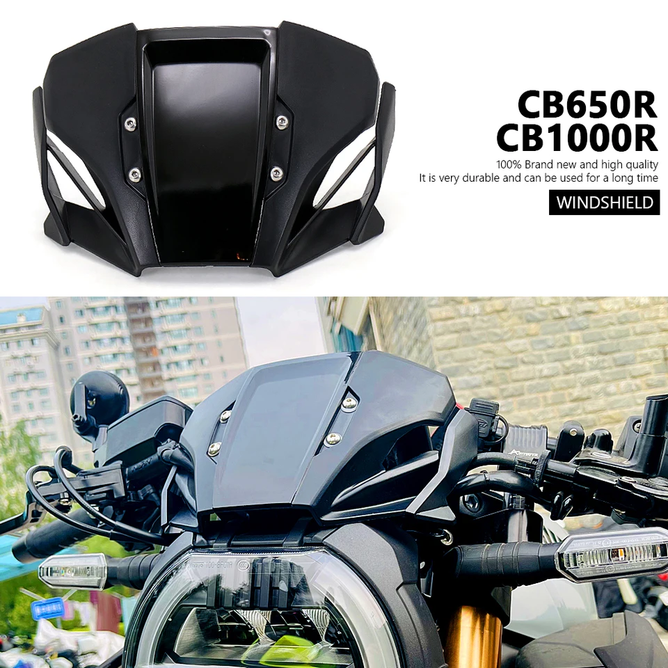 Motocyklové čelné sklo Černé sklo deflektora Visor Nový pre Honda CB650R CB 650R 2019 2020 2021 2022 CB1000R CB 1000 R 2018-2020