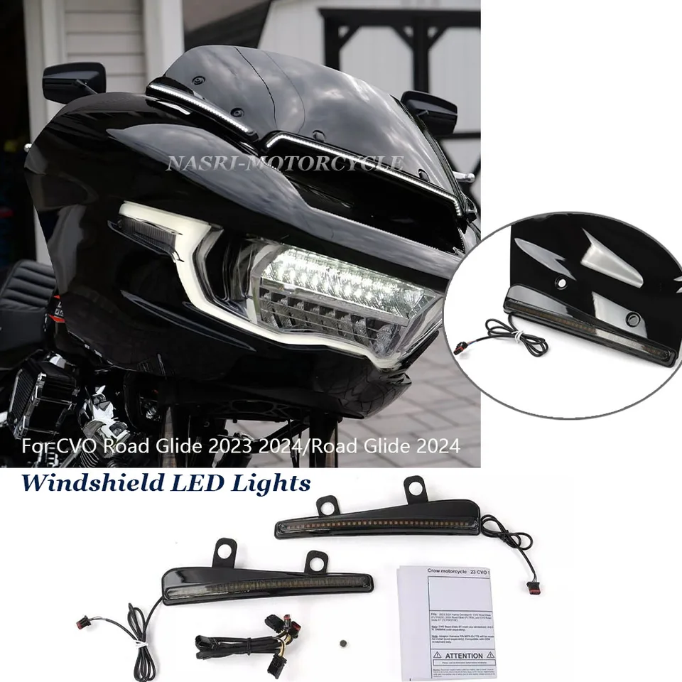 Motocyklové žiarovky a otočné signálne lampy Tracer Decanrative Lamps Denné svetlo pre Harley Road Glide St CVO Fltrxse