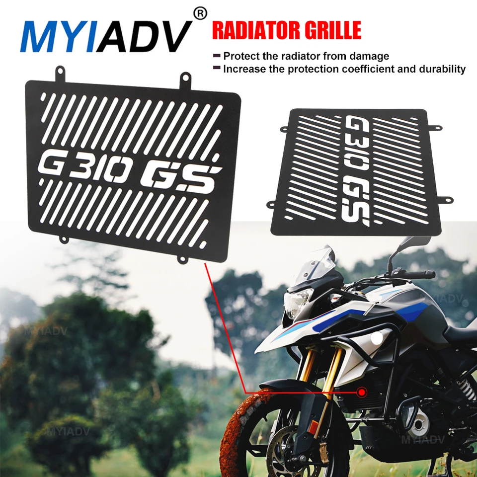 Motocyklový chladič ochladený ochranca mriežka Grille Grill Grill Cover Ochrana proti BMW G310GS G310R G310 G 310 GS R 2017-2024