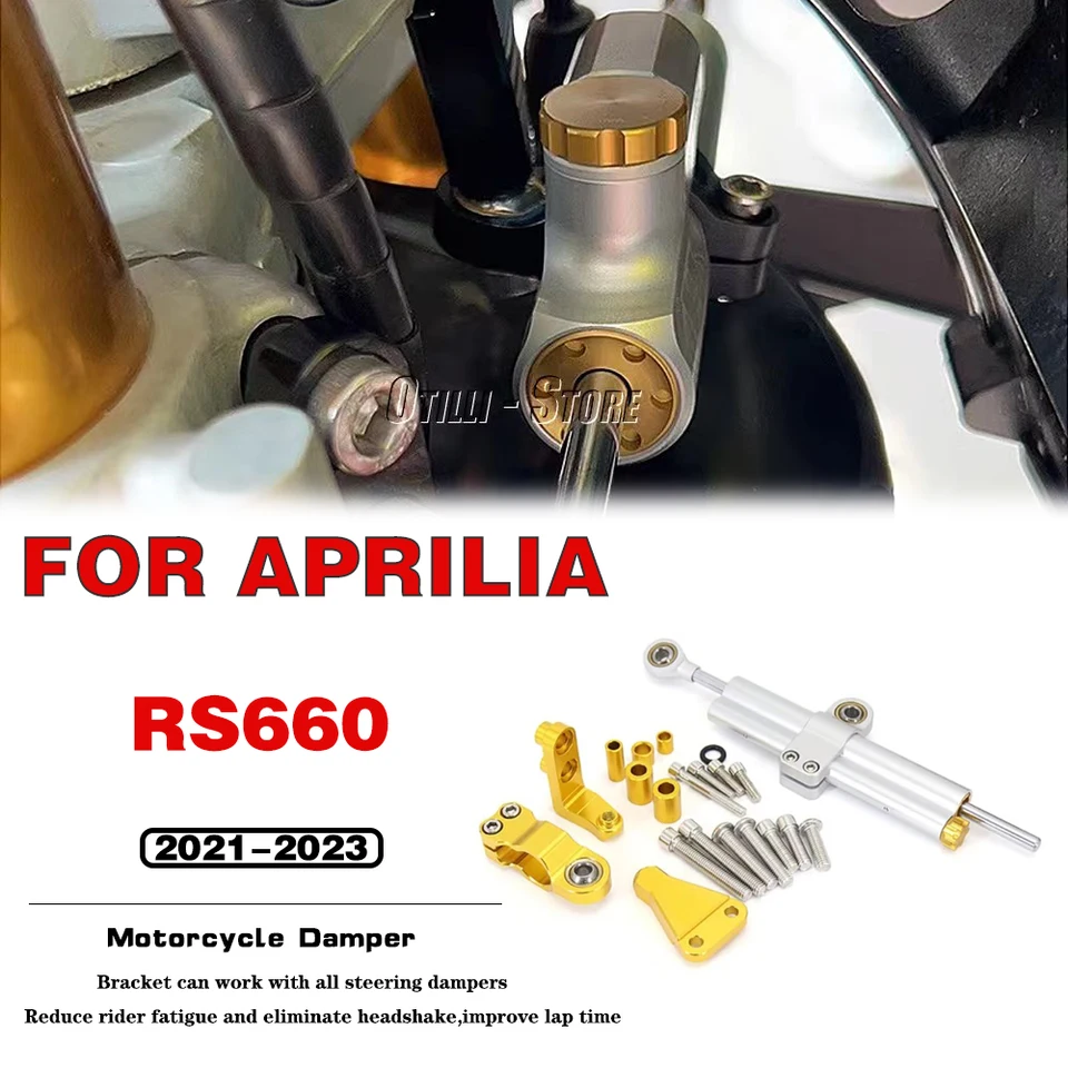 Motocyklový hliníkový tlmovač riadenie stabilizuje kategóriu bezpečnostnej kontroly pre Aprilia RS660 RS 660 RS660 RS 660 2021 2022 2023