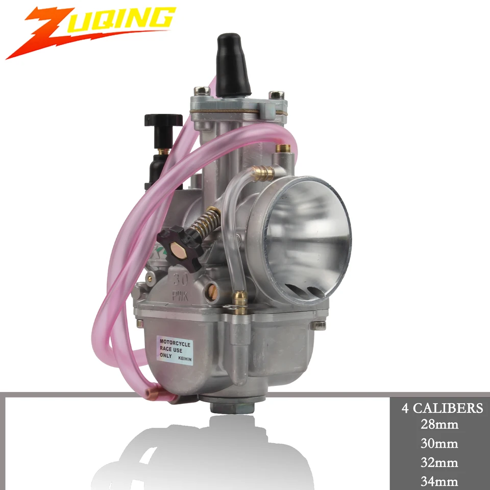 Motocyklový plochý clonu karburátor keihin pre keihin pwk 28 30 32 34 mm motokrosové príslušenstvo Scooter 2T 4T ATV ​​Dirt Bike Enduro