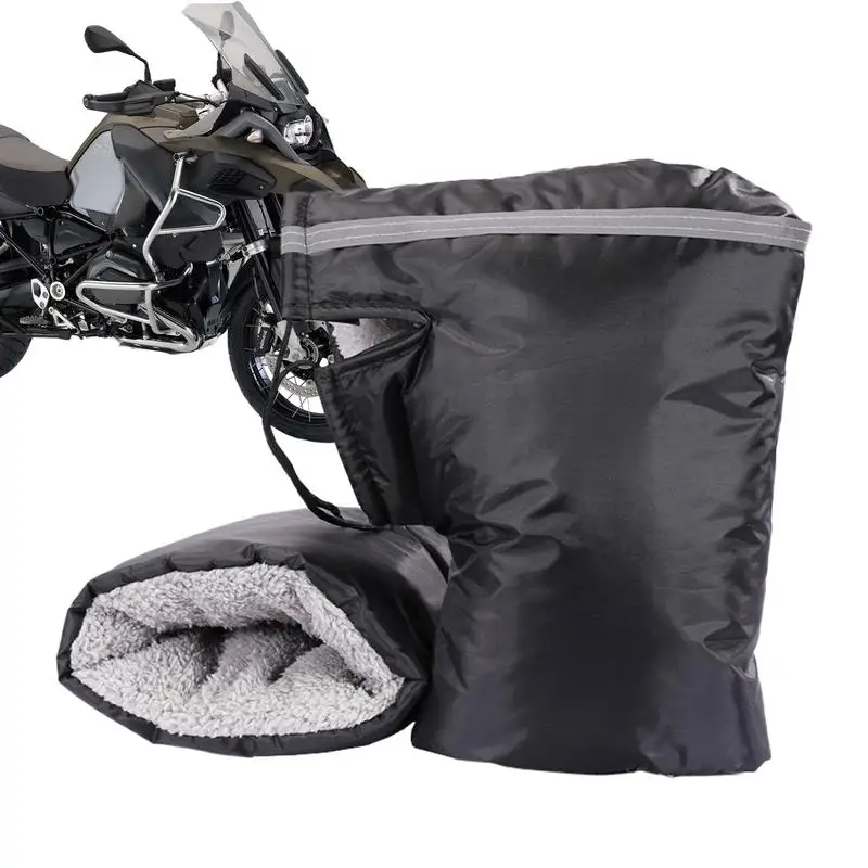 Motocyklový skúter Hrubé teplé rukoväte rukoväte rukoväte rukoväte rukoväť Dažďový jazdec na ochranu zimného teplejšieho tepelného krytu rukavíc