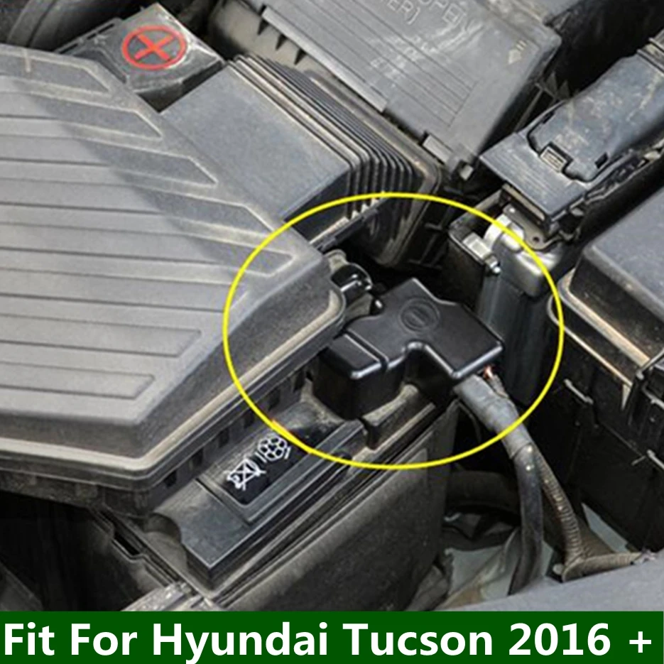 Motor Battery Záporné rozhranie Ochranná dekorácia Cap Cover Tink Fit for Hyundai Tucson 2016 - 2020