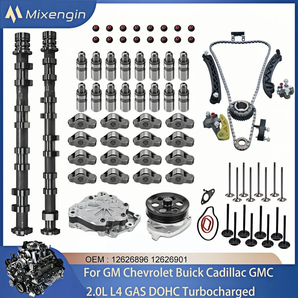 MOTOR CAMSHAFT VENTILOVÝ VENTIVE ROCKER ARM OLEBODNÉHO VODNÉHO ČERPADLA ČASŤ NASTAVENIE 2.0L L4 Plyn DOHC pre GM Chevrolet Buick Cadillac GMC 13-22