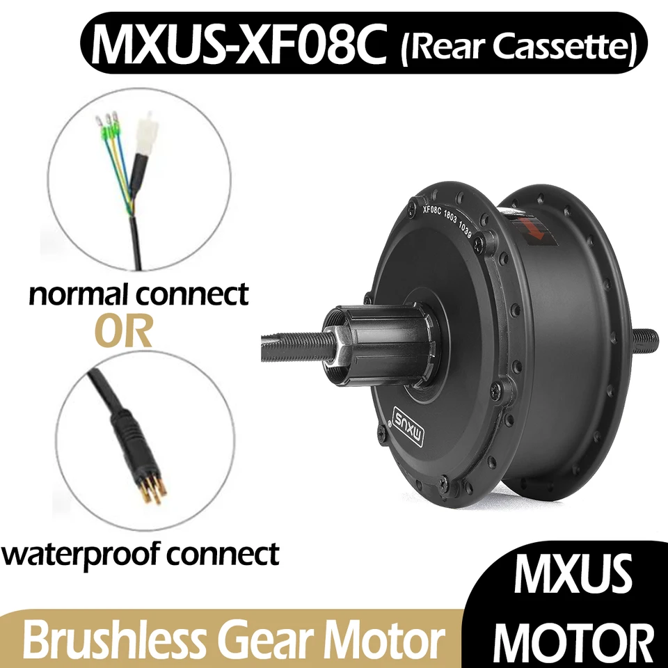 Motor E-Bike Motor MXUS XF08C 350W 250W Elektrický bicykel High Speed ​​Brushless Motor DC DC 24V 36V 48V