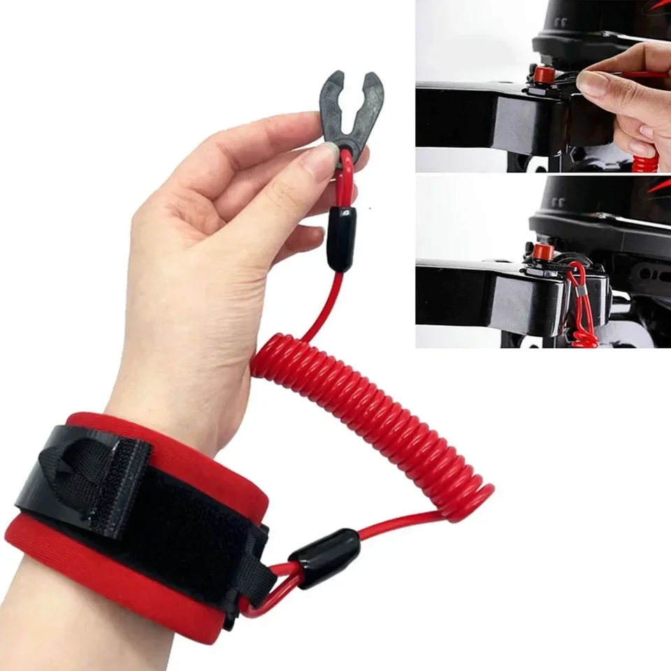 Motor s motorom s prívesným prepínačom Lanyard zabiť urgentné zastavenie tlačidla bezpečnostný konektor kompatibilný pre Yamaha Suzuki Honda