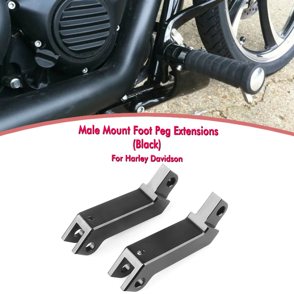 Motorbike Male Mount Peg Peg Extension podporuje konzolu pre Harley Davidson