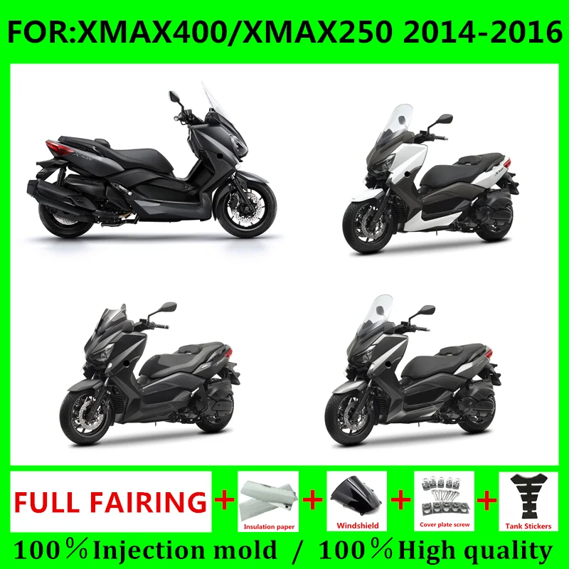 Motorcycle ABS Full Fairings Kit pre X-Max XMAX 250 400 XMAX250 XMAX400 2014 2015 2016