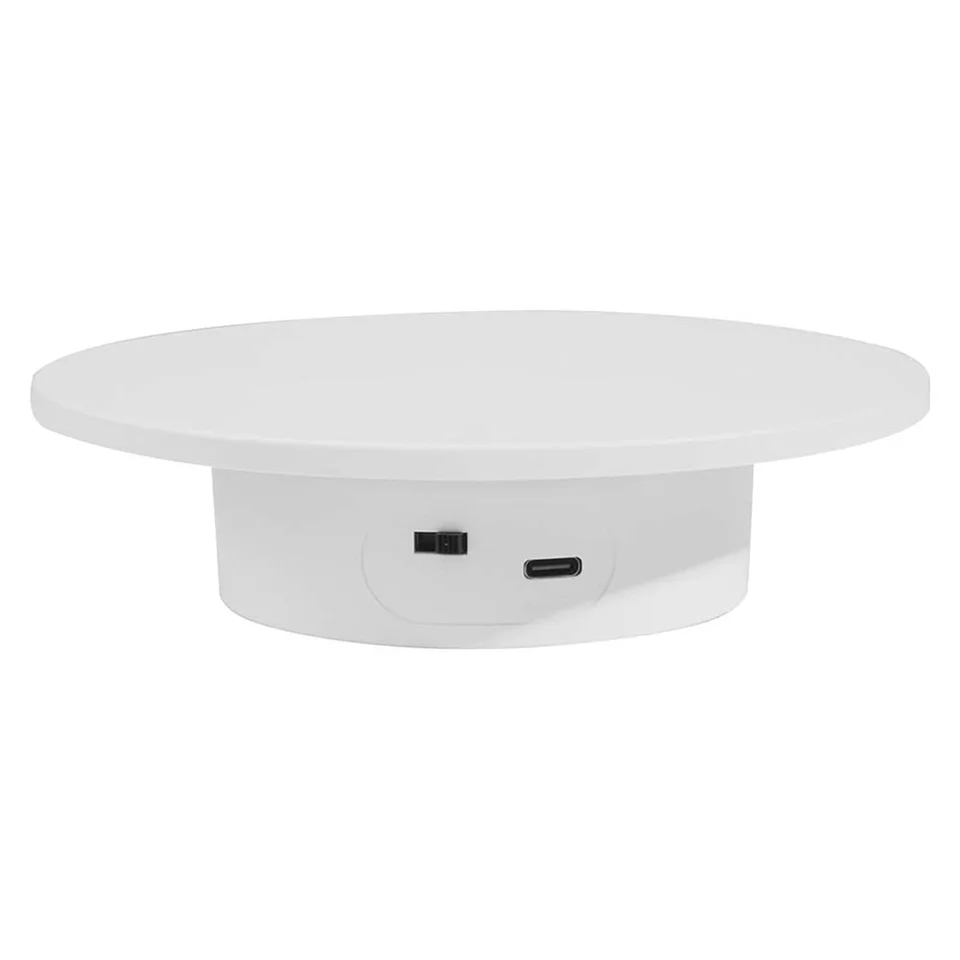 Motorizovaný rotujúci stojan na displej, 360 elektrických otočných otočných základní Lazy Susan, 11 libier, pre fotografiu, pre fotografiu