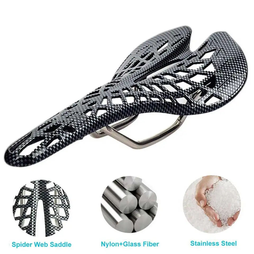 Mountain Road Seat Saddle Carbon Fiber Racing Bike Riding Duté sedlo sedadlá na bicykli cyklistické diely MTB cyklistické vybavenie
