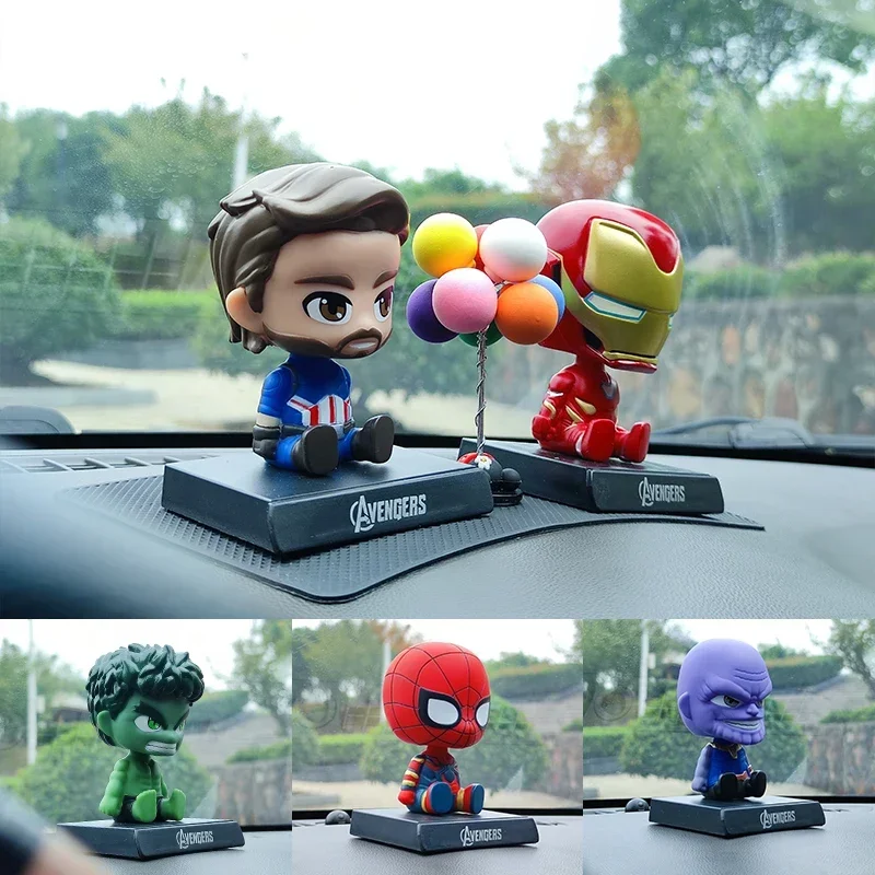 Movie Avengers Heroes Iron Man Deadpool Hulk Figuress Car Auta
