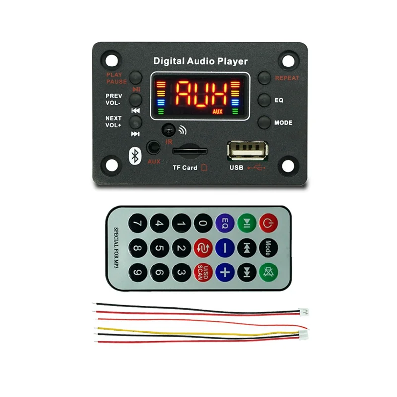 MP3 prehrávač modul Bluetooth-kompatibilný JQ-N95 s výkonným zosilňovacím zosilňovačom zosilňovača Car FM Radio Modul