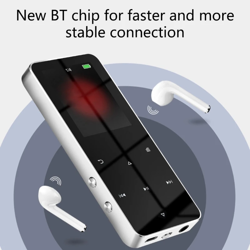 MP3 prehrávač s bluetoothom kompatibilnými reproduktormi dotyk