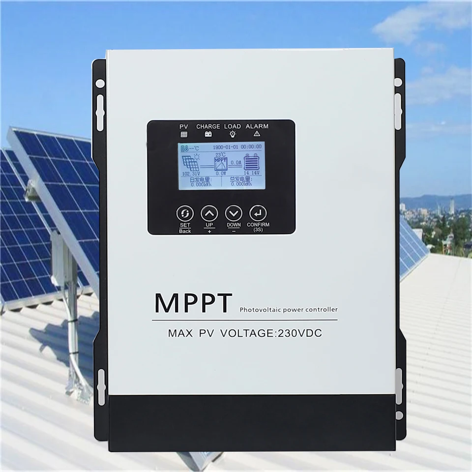 MPPT 30A 100A 120A 230VDC Solar Charge Controller s LCD displej RS485 pre 12 V 24V 48V 60V 72V 96V Home Solar System