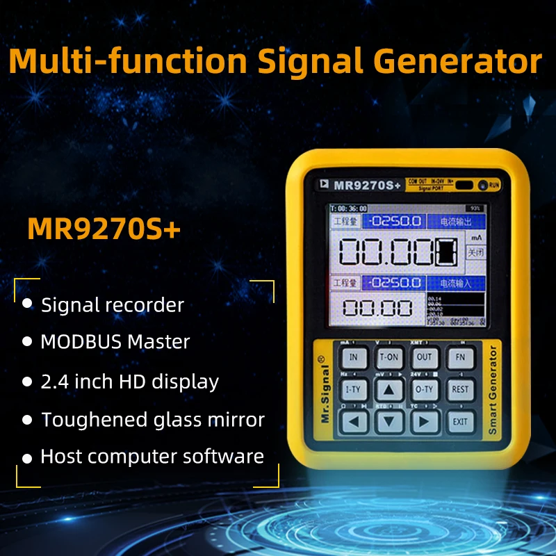 MR9270S+ 4-20MA generátor signálu Kalibračné prúdové napätie PT100 Termočlánok TLAKOPLE TLAČ