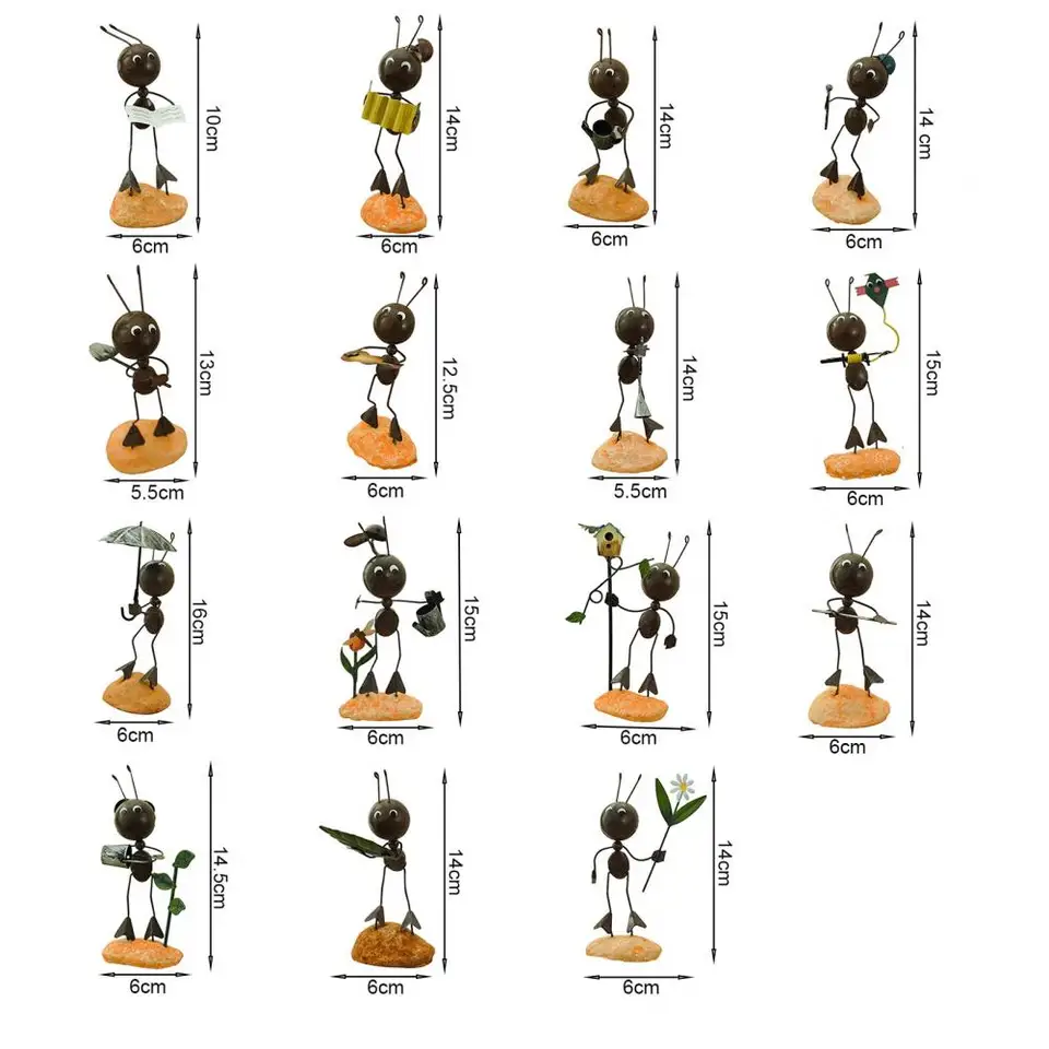 Mravca široká aplikácia robustné darčeky spievajúce mravca figurína figurína miniatúrna socha