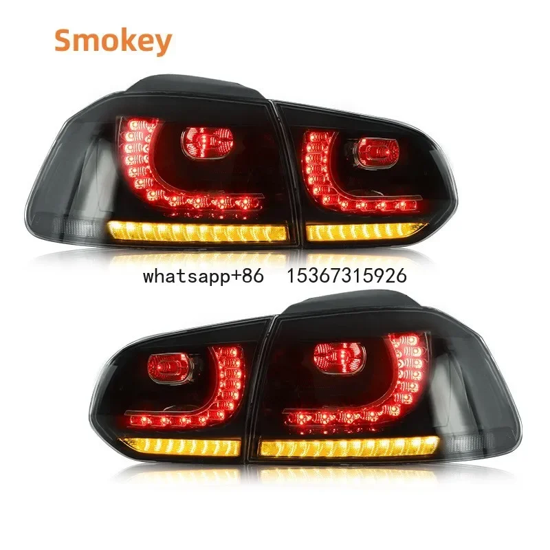 MRD LED chvostové svetlo pre VW Golf 6 MK6 2008-2013 Zadná zadná žiarovka Zastavená zadná žiarovka Zastavenie svetla