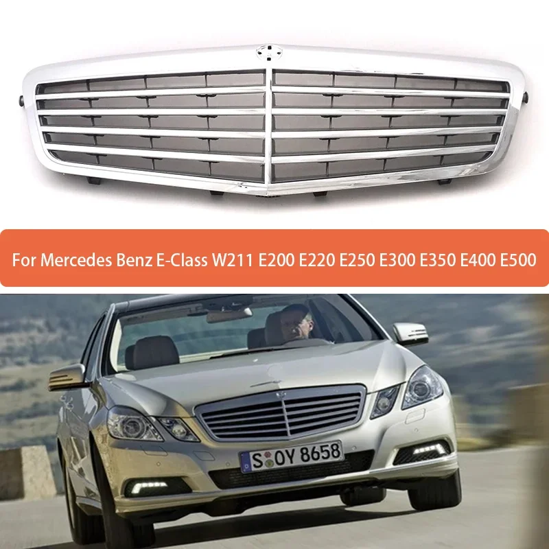 Mriežka nárazníka predného kapucňa pre Mercedes Benz E trieda W211 E200 E220 E250 E300 E350 E400 E500 E63 2009-2016 2128800983 A21288800983