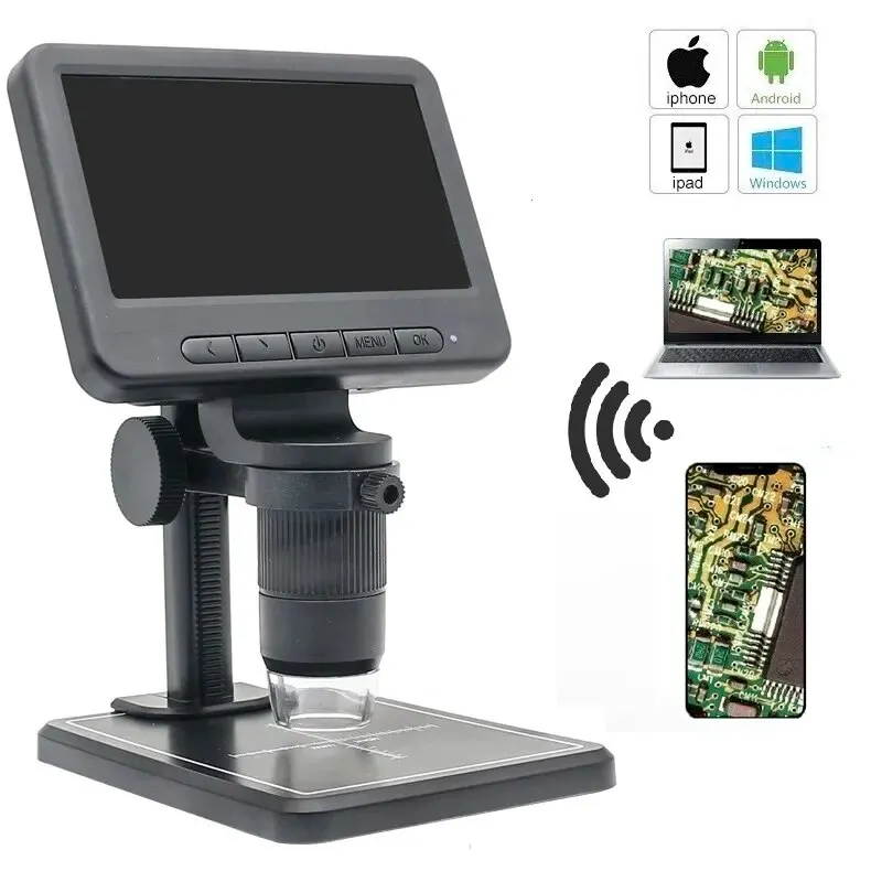 MS2 1000X Digitálny mikroskop LED osvetlenie elektronických zariadení WiFi pripojenie pre mobilné telefóny PC PCB inšpekcia USB