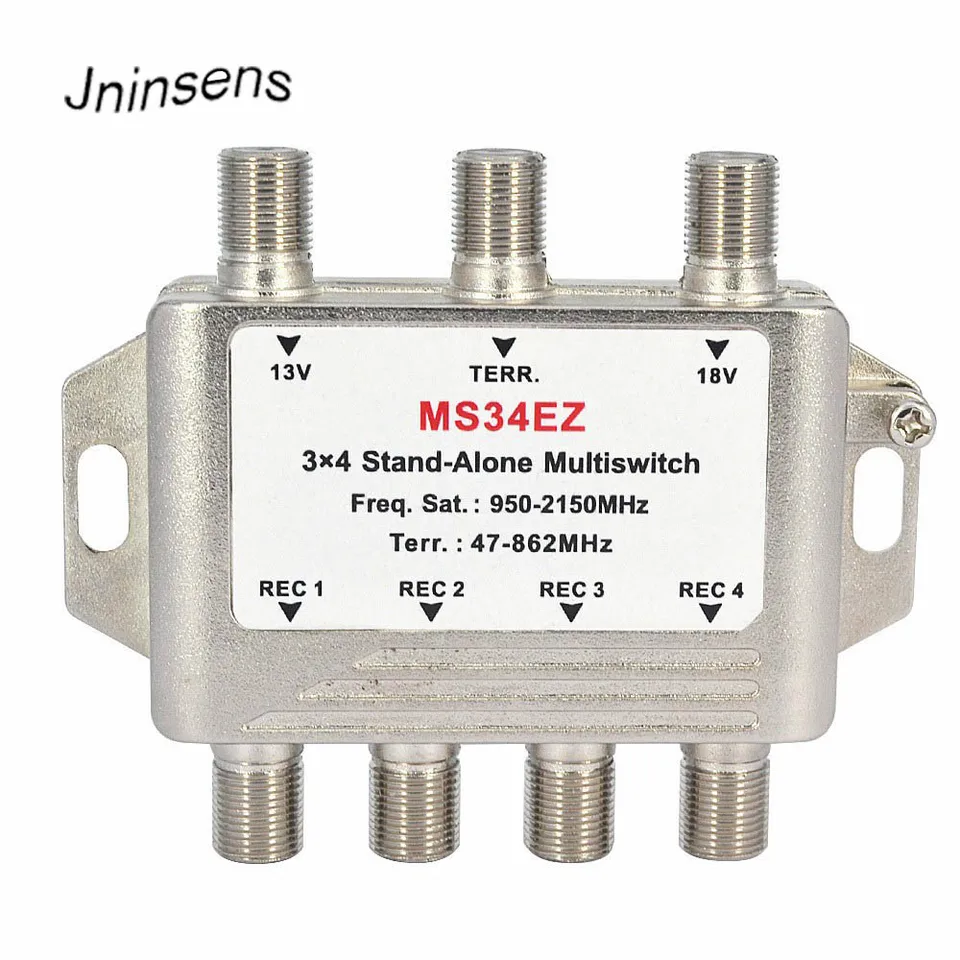 MS34EZ 3x4 Satellite Multiswitch Splitter FTA TV Switch Switch Cascade Satellite 3 v 4 Out Multiswitch Good Good