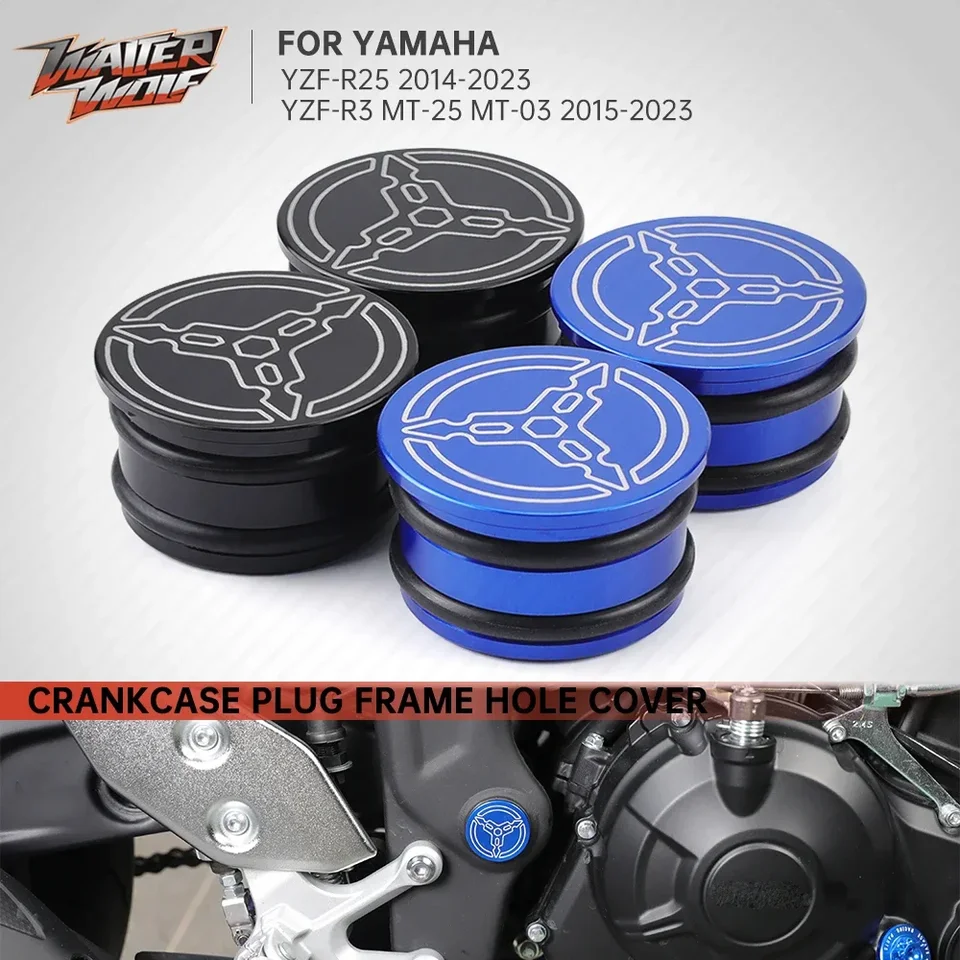 MT-25 MT-03 R25 R3 Motor CrankCase Cover Cover Alternátor Ozduový dekoratívny otvor pre Yamaha YZF-R3 YZF-R25 MT25 MT03 MT 03 25