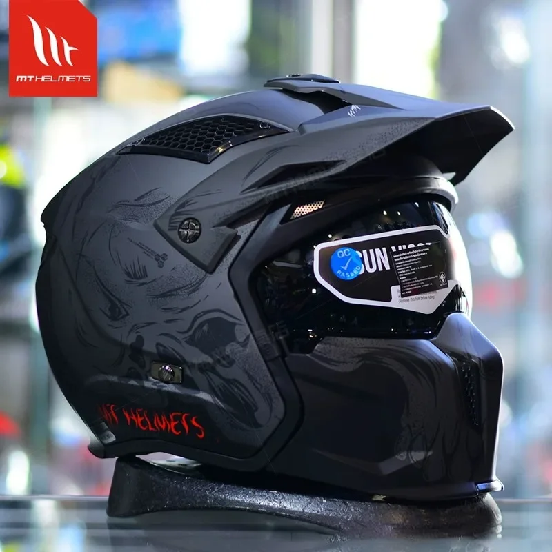 MT Streetfighter Motorcycle Motorcycle Combination Combination Helme Retro relatable Full Helma Four Seasons Casco Moto