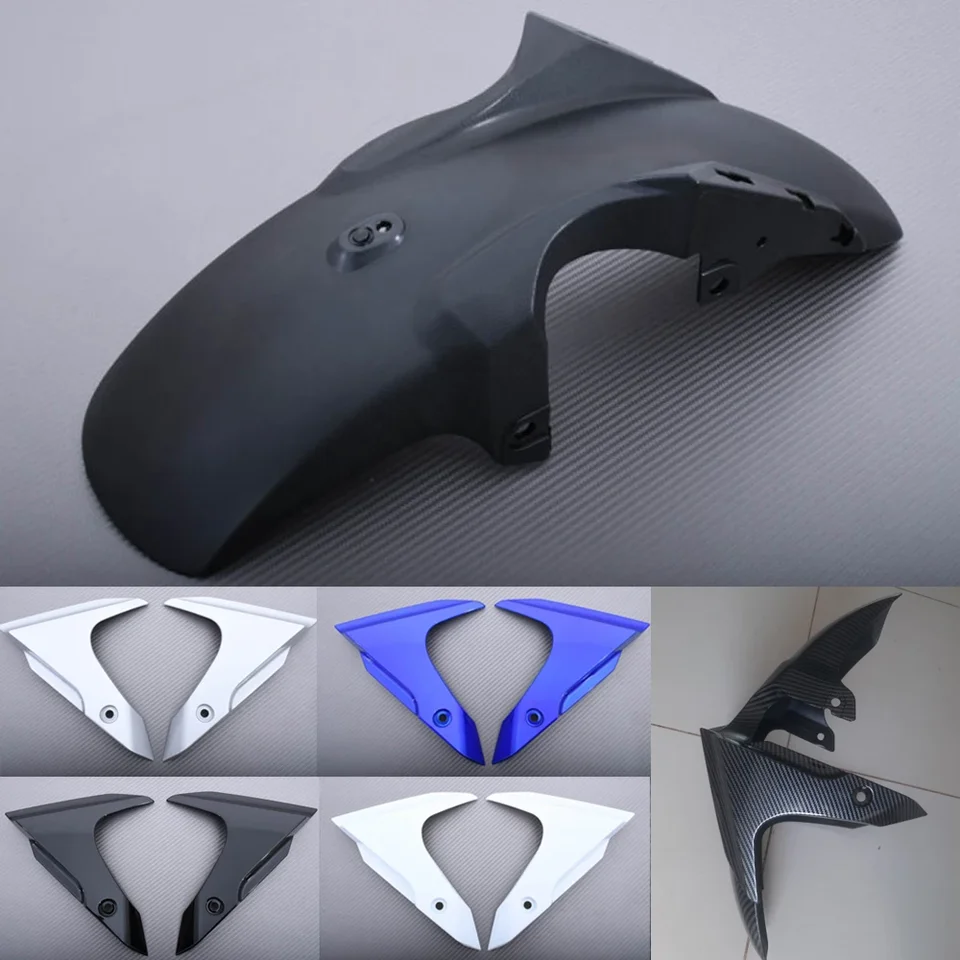 MT07 predný blatník na bočné krytiny panelových panelov pre motorové diely pre Yamaha MT-07 FZ-07 FZ07 2012-2016 2017 FZ MT 07 uhlíkové vlákno Mudguard