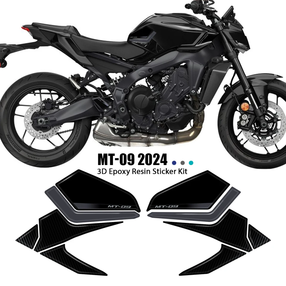 MT09 Nádržné podložky 3D motocyklová palivová nádrž na ochranu pred nálepkami vodotesná pre MT09 MT-09 MT 09 2024