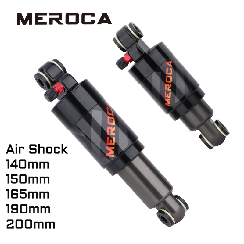 MTB Bicykel Vzduch zadných tlmičov tlmiča Hliník zliatiny vzduchu 125 mm/150 mm/165 mm/190 mm/200 mm zadný náraz pre MTB/Skladací bicykel