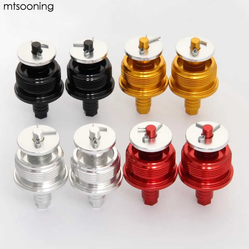 MtSooning 2ks 37 mm CNC predbežné pripevnenie Adjurus Fork Cap skrutky Motocykel Hliník Nové pre Yamaha Yamaha R25/R3 Vysokokvalita vysokej kvality