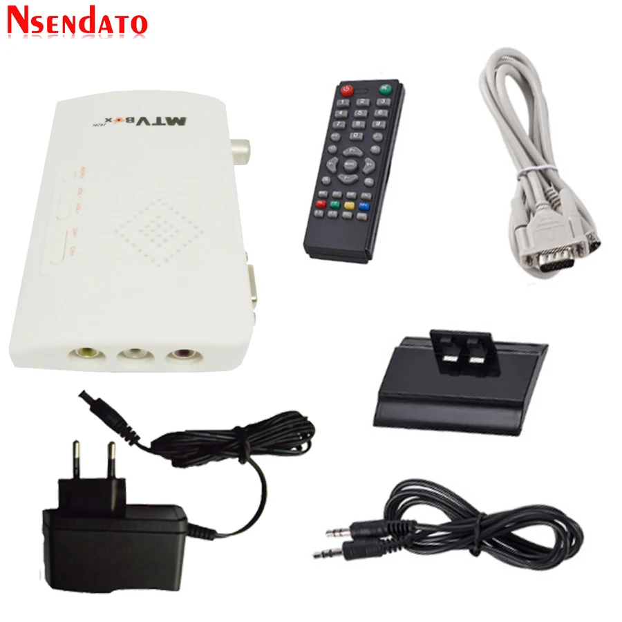 MTV Box AV to VGA TV TENER TUNER 1080P Externá LCD TV TV TUNER Set TORER SET TOHO