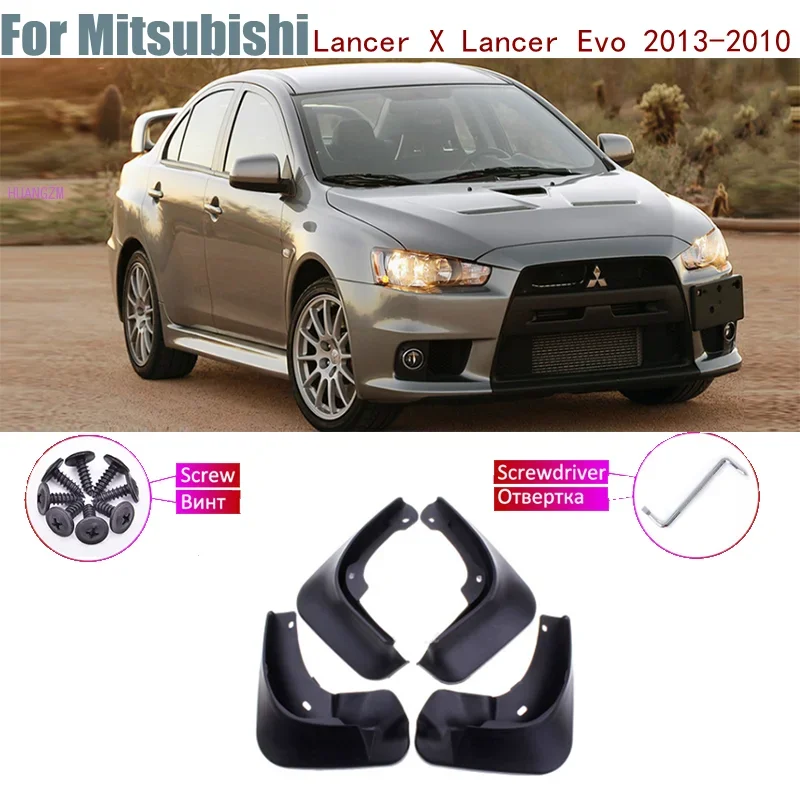 Mudflaps Splash Guards blato bahnoch blatníka Fender predný zadný štýl auta bahenné klapky pre Mitsubishi Lancer x Lancer Evo 2013-2010