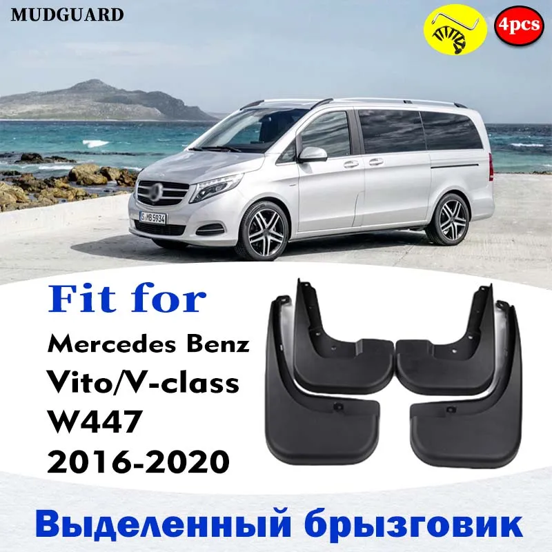 Mudflapy pre Mercedes Benz Vito V Class W447 Mudguard Splash Mud bahno strážca blatníka blatníka Mudguards Automatické príslušenstvo Automatický štýl 4ks