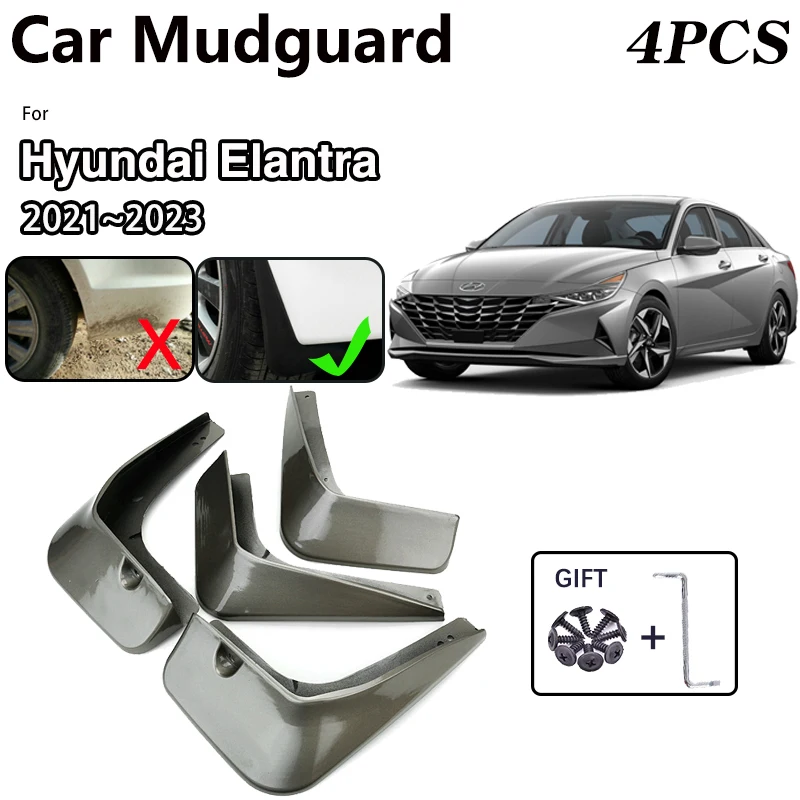 Mudguards pre auto pre hyundai elantra cn7 avante i30 sedan 2021 ~ 2023